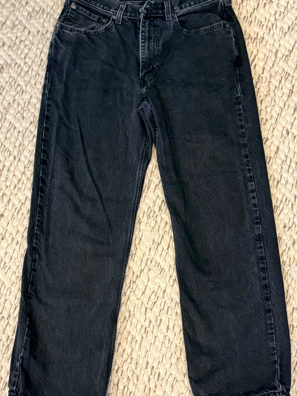 Levi’s 565 Men’s Loose Straight Jeans W31 L30 Black Washed Denim